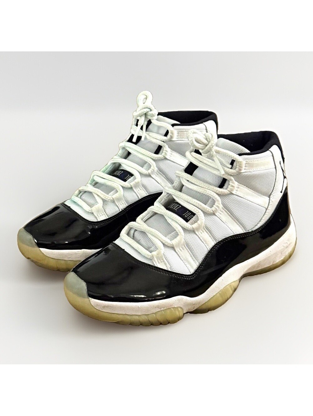 Air Jordan 11 Retro Concord White/Black Men’s Patent Leather 378037-100 Sz 9